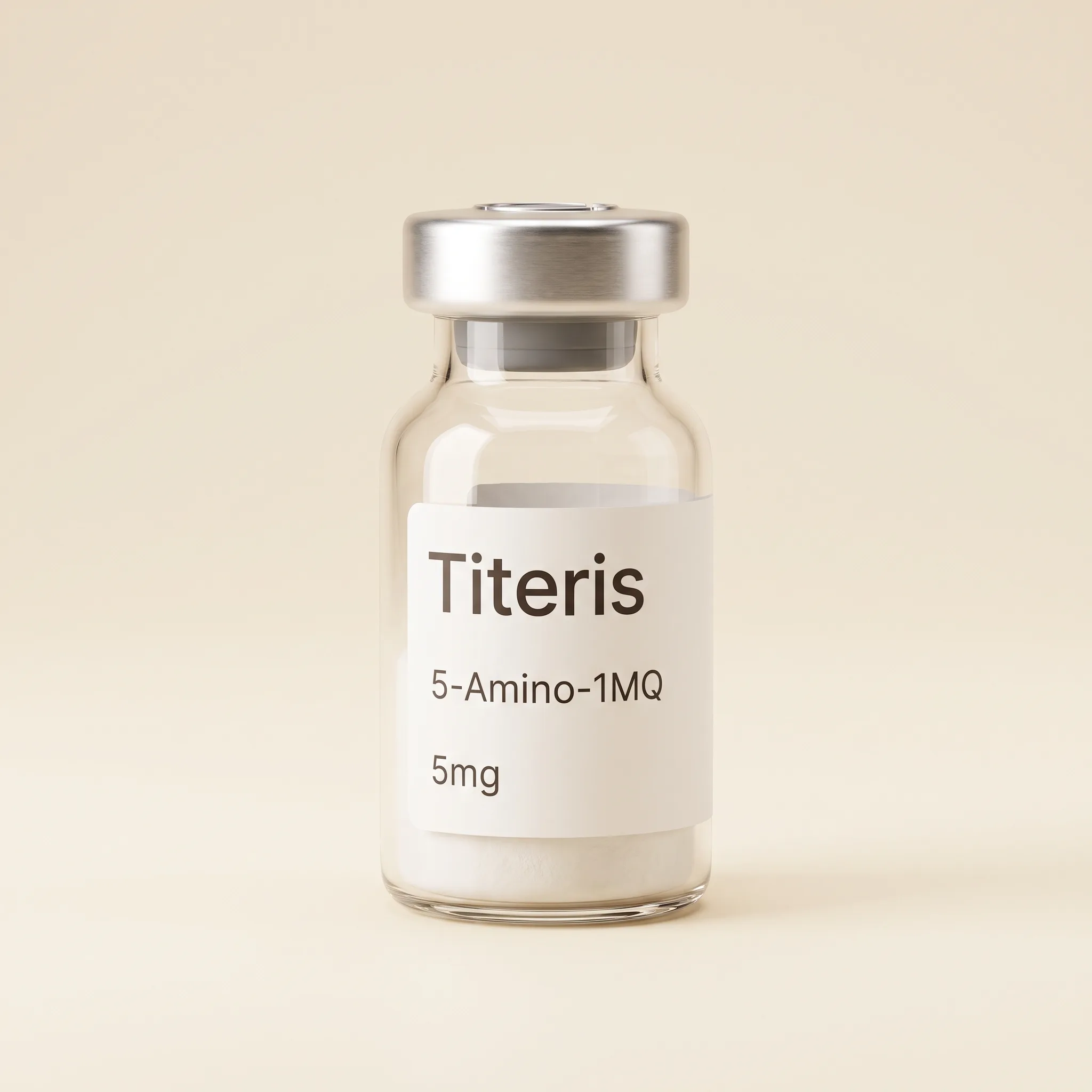 5-Amino-1MQ research reference compound vial - Titeris