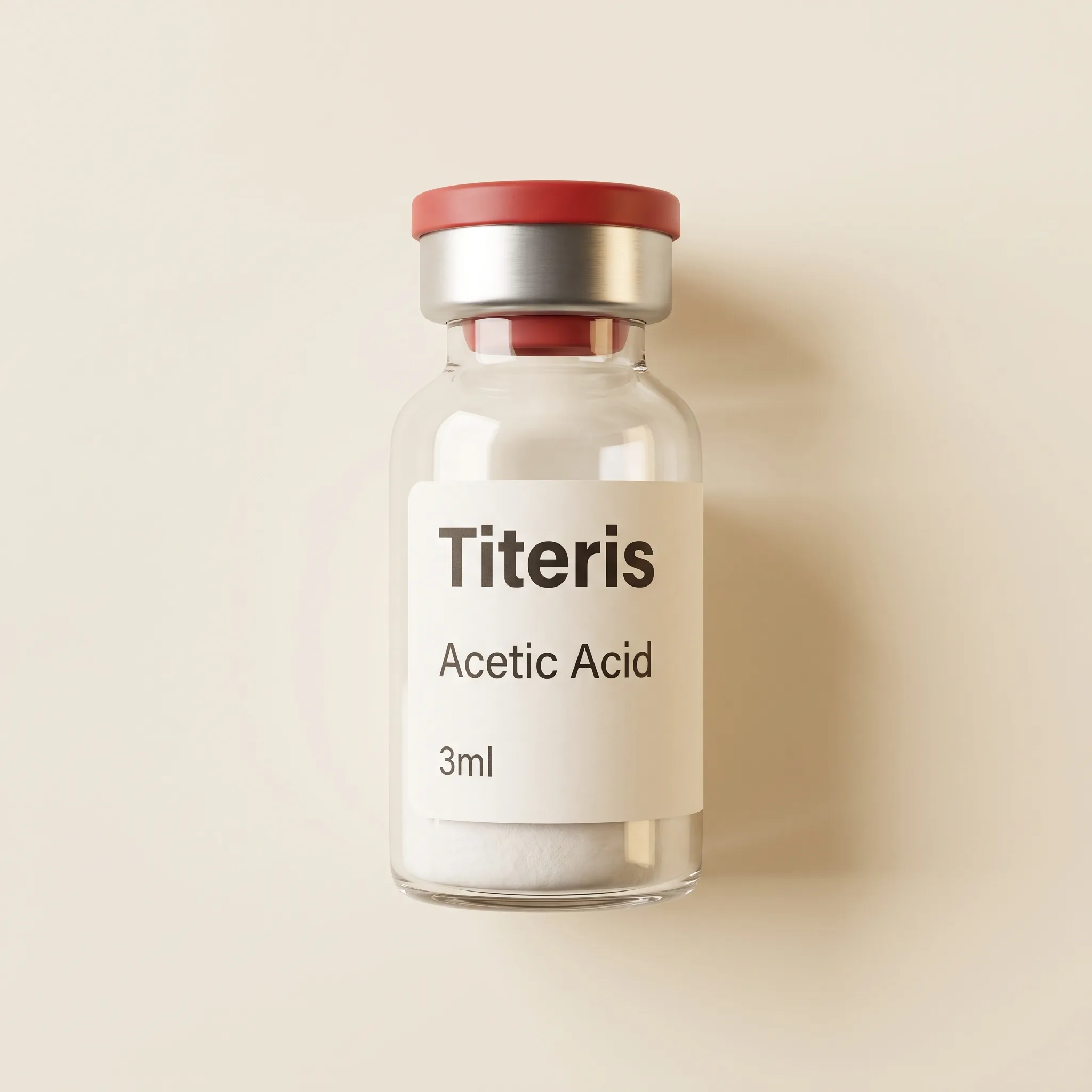 Acetic acid 0.6% research reference material vial — Titeris