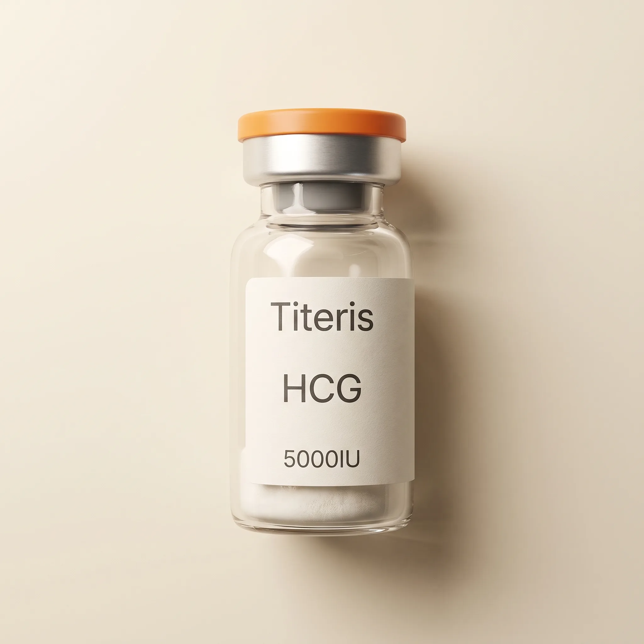 HCG research reference compound vial — Titeris