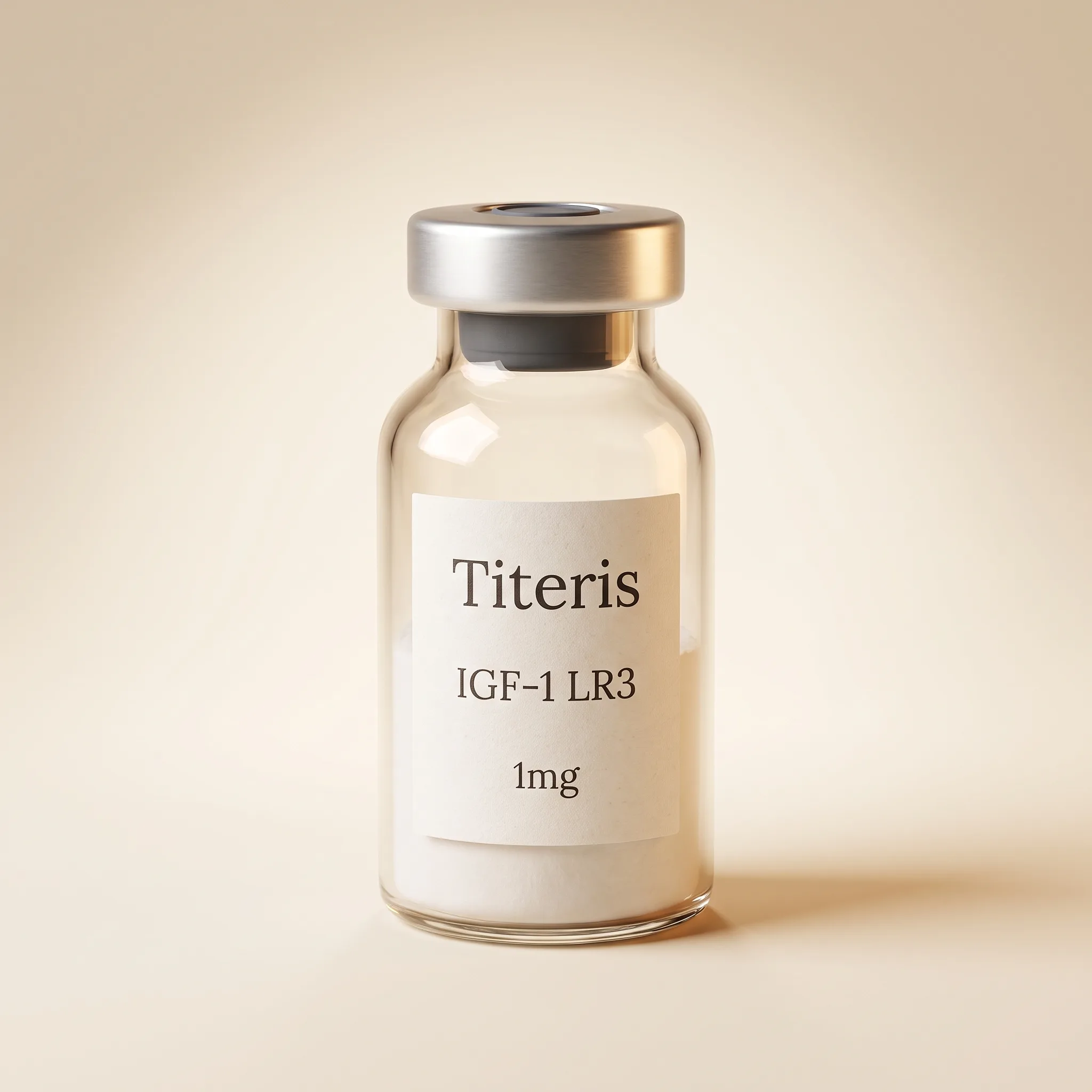 IGF-1 LR3 research reference compound vial — Titeris