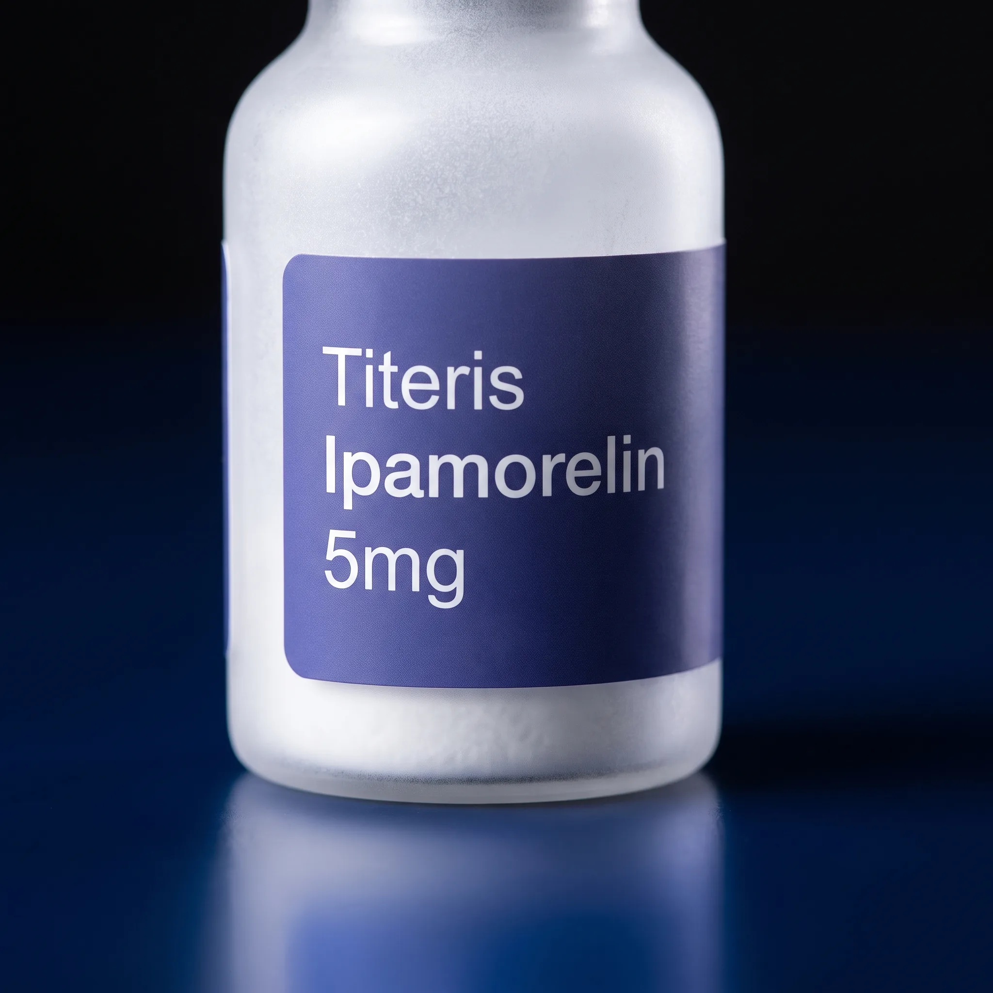 Ipamorelin research peptide vial — Titeris