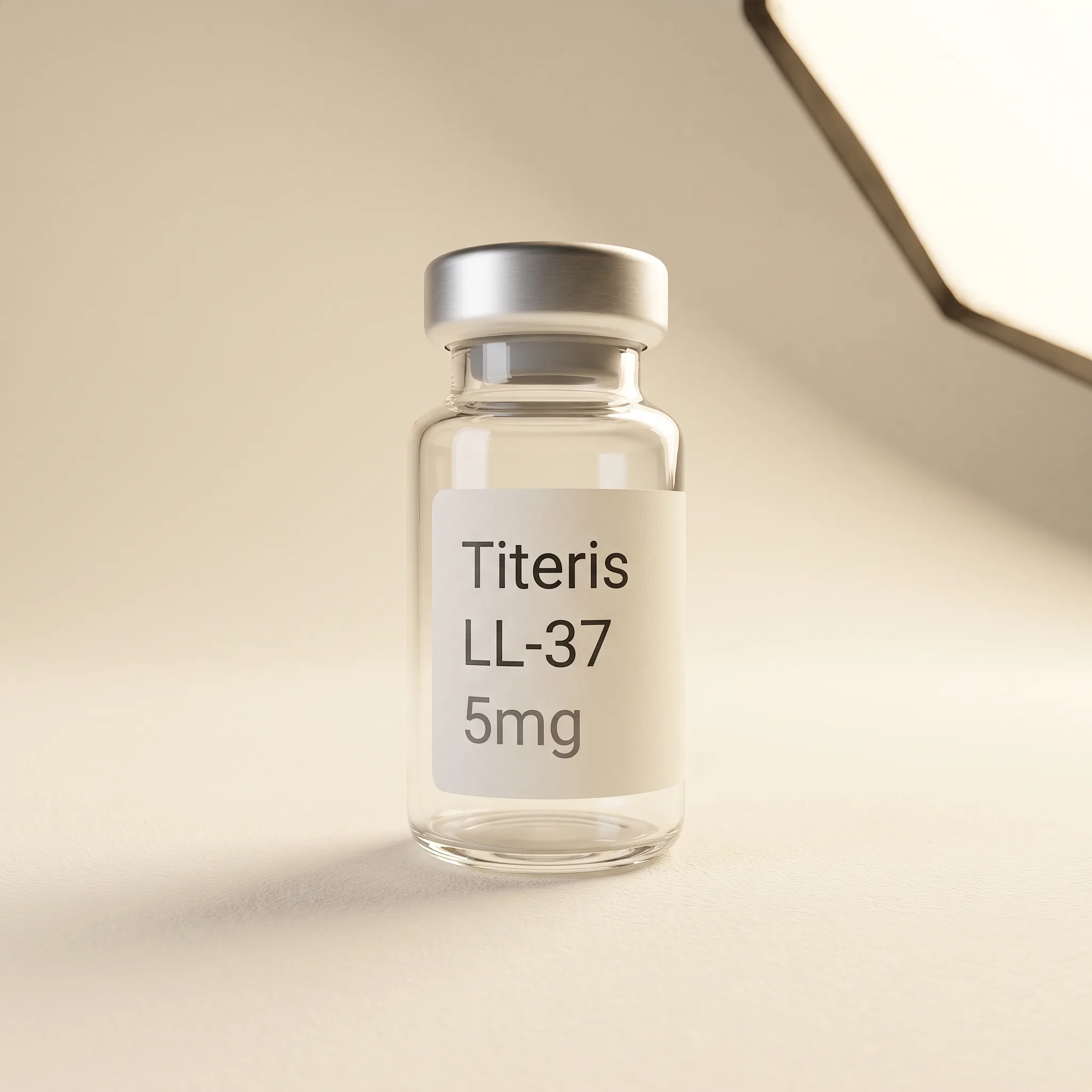 LL-37 cathelicidin research reference compound vial — Titeris