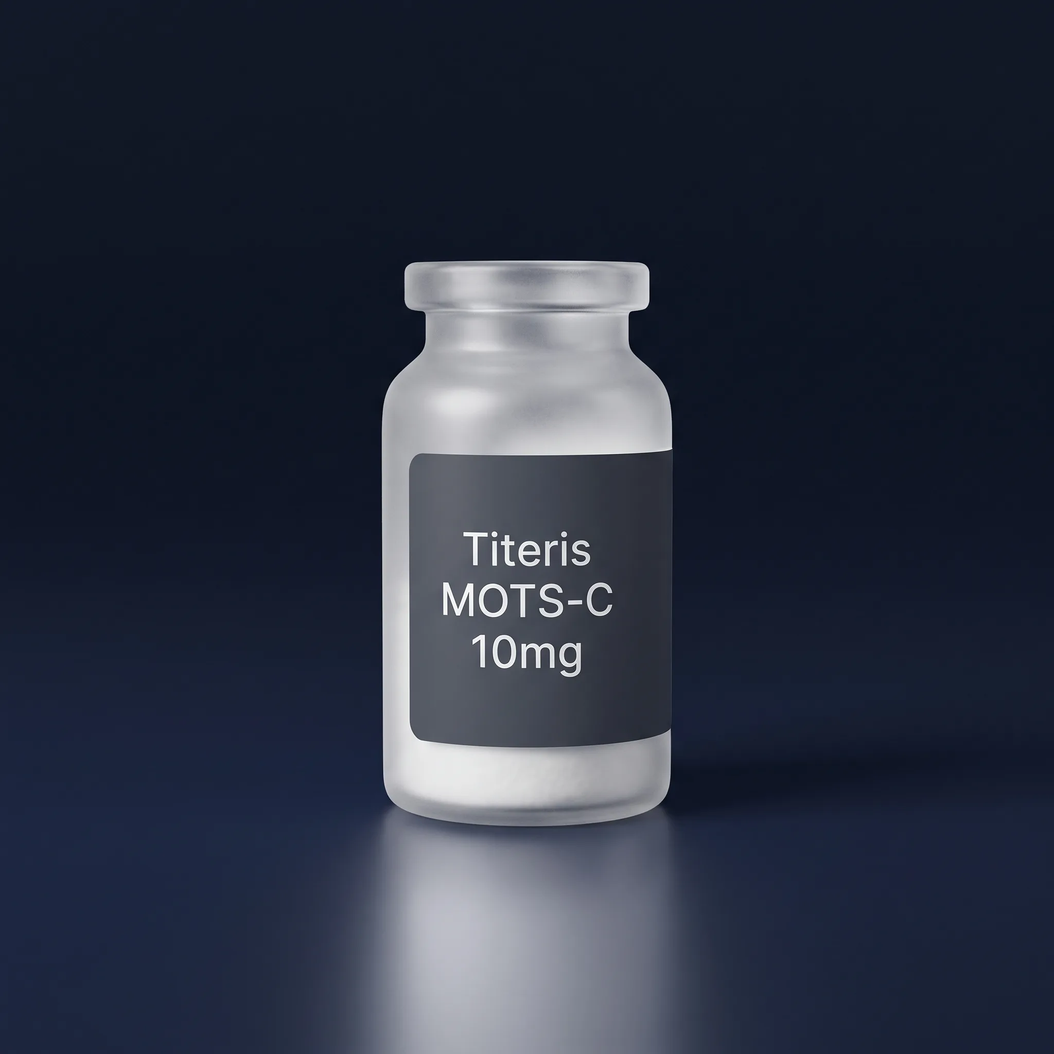 MOTS-C research peptide vial — Titeris
