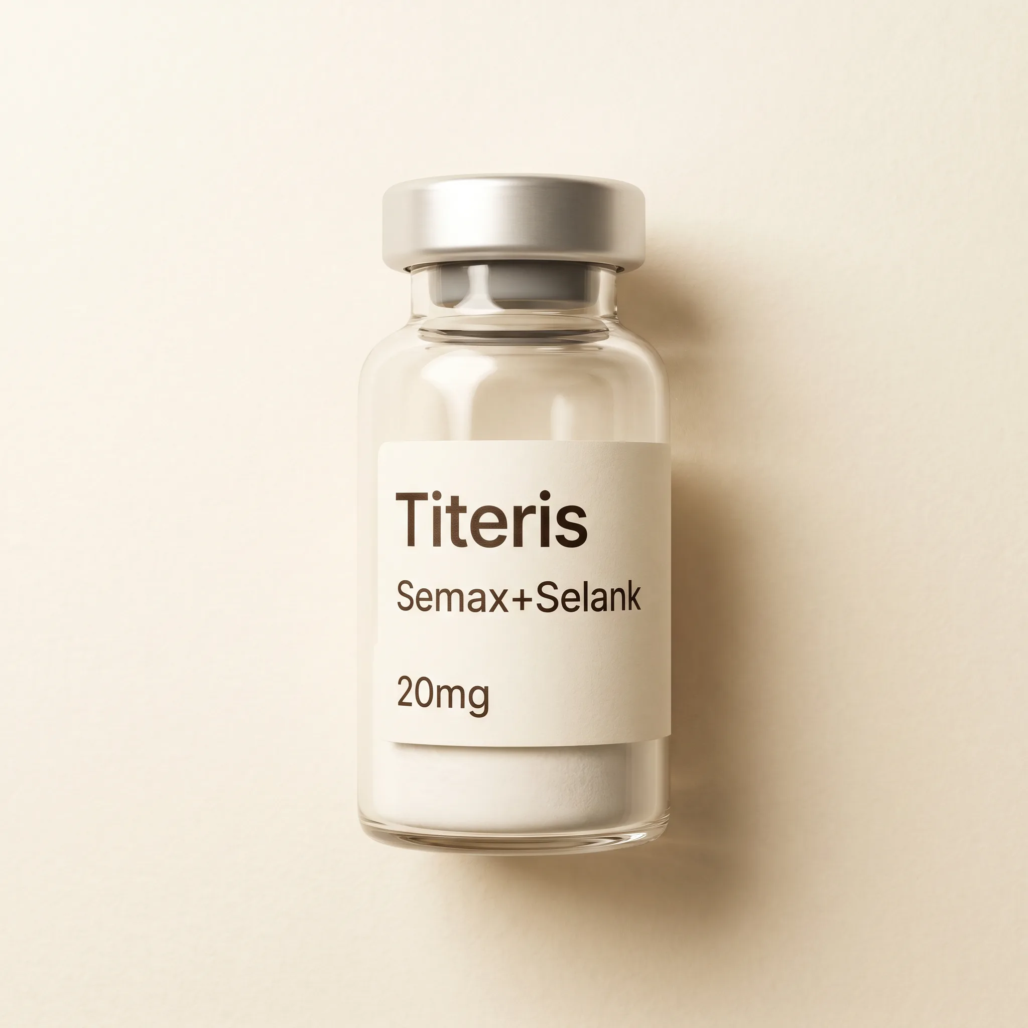 Semax + Selank Blend research reference compound vial — Titeris